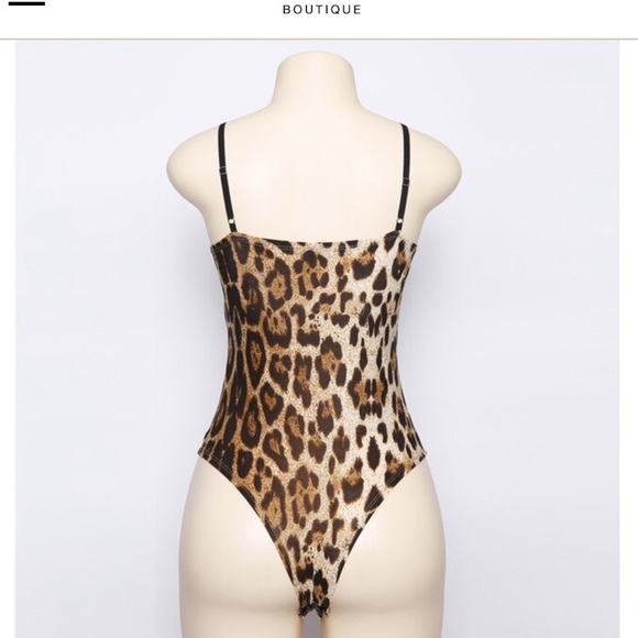 ✨New “Jungle Fever” Leopard Lace Up Bodysuit - Picture 6 of 7